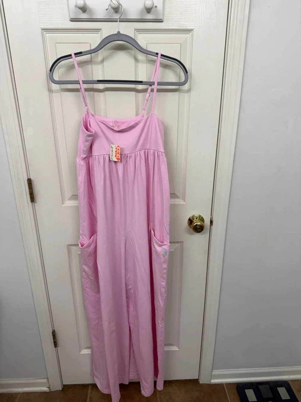 FP Movement Hot Shot Strappy Onesie in Powder Pink: S - Picture 5 of 7